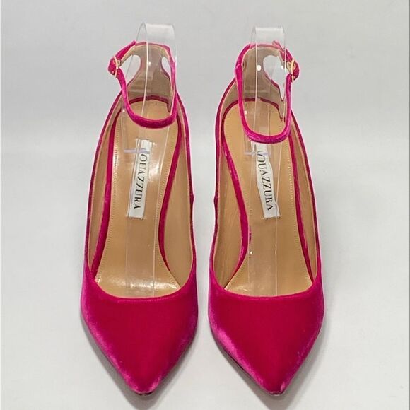 Aquazzura Love Affair Velvet Pumps size 37.5 - Picture 4 of 12